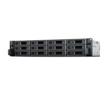 Synology RS2423+ 12-bay/AMD Ryzen V1780B/8GB DDR4/12 x 3.5" Hot-Swap/1x10GbE/2x1GbE/2xUSB 3.2/3Fan/RAID 0,1,5,6,10,Hybrid/3Y