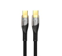 XO Clear cable NB-Q223B USB-C - USB-C 1,0 m 60W black