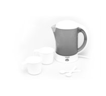 Adler Travel Kettle AD 1268 Standard, Plastic, White, 600 W, 0.6 L