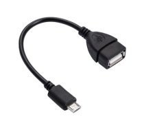 Akyga adapter AK-AD-09 with cable micro USB B (m) / USB A (f) OTG 15cm