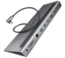 Axagon Multiport USB-C 5Gbps TRIPLE 4K DISPLAY hub HMC-4KX3