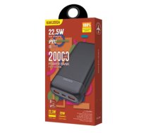 KAKUSIGA KSC-888 power bank 20000mAh | 2 x USB | 22,5W melns