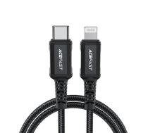 Acefast cable MFI USB Type C - Lightning 1,8m, 30W, 3A black (C4-01 C Black)