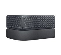Logitech Ergo K860 for Business keyboard RF Wireless + Bluetooth US International Graphite