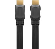 Goobay 61729 High Speed HDMI FLAT-cable with Ethernet, Gold Plated, 2m