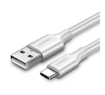 UGREEN USB cable to USB-C, QC3.0, 25cm (white)