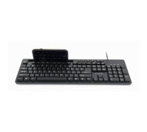Gembird Multimedia keyboard with phone stand KB-UM-108 USB Keyboard, Wired, US, Black
