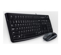 Logitech Desktop MK120 keyboard USB QWERTZ German Black