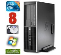 HP 8100 Elite SFF i5-650 8GB 2TB GT1030 2GB DVD WIN7Pro