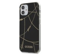 Guess GUHCP12SPCUCHBK iPhone 12 mini 5,4" czarny|black hardcase Gold Chain Collection