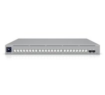 Switch|UBIQUITI|Pro XG 24 PoE|Switch type Managed|Switch layer L2/L3|Rack mounting Yes|Stackable Yes|Form factor 1U|24xRJ-45 ports|RJ-45 Ports Type 10G Ethernet (100/1000/10000)|8x2.5G Ethernet (copper) ports quantity|16x10G Ethernet (copper) ports quantity|2xSFP28 ports quantity|10G support Yes|Power over Ethernet (PoE) Yes|24xPower over Ethernet 4PPoE (PoE++) ports quantity|Total Power over Ethernet (PoE) budget 720 W|USW-PRO-XG-24-POE