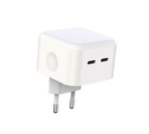 XO wall charger L102 PD 35W 2x USB-C white