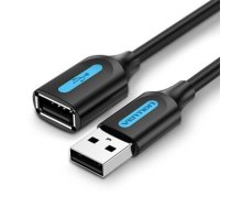 Vention USB 2.0 A Male to A Female Extension Cable 1M black PVC Type