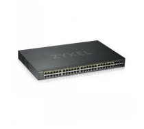 ZYXEL GS1920-48HPV2, 52-PORT GBE L2 POE+ SMART SWITCH, 375 WATT