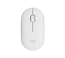 Mouse Logitech Pebble M350 WHITE RF Wireless+Bluetooth Optical 1000 DPI Ambidextrous