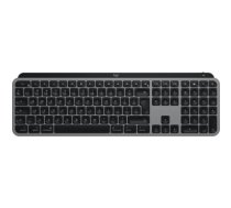 Logitech MX Keys S for Mac keyboard Office RF Wireless + Bluetooth QWERTY US International Aluminium, Black