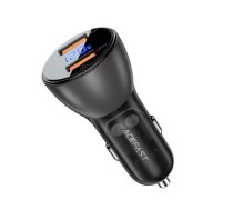 Acefast car charger 45W 2x USB, QC3.0, AFC, FCP, SCP black (B7 black)