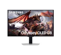 Samsung Odyssey OLED G8 | S32DG802SU | 32 in | UHD 3840 x 2160 at 240 Hz | 250 cd/m² | 2xHDMI, DisplayPort | Height, pivot (rotation), swivel, tilt | Speaker(s)