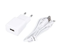 Maxlife MXTC-01 charger 1x USB 1A whIte + USB-C cable