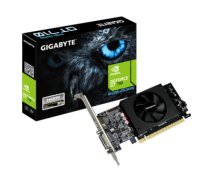 Gigabyte Low Profile NVIDIA, 2 GB, GeForce GT710, GDDR5, PCI Express 2.0, Cooling type Active, Processor frequency 954 MHz, HDMI ports quantity 1, Memory clock speed 5010 MHz