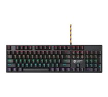 Wired black Mechanical keyboard With colorful lighting system104PCS rainbow backlight LED，also can custmized backlight,1.8M braided cable length ,rubber feet，English layout double injection     ，Numbers 104 keys,keycaps,0.7kg，Size 429*124*35mm