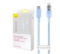 Fast Charging cable Baseus USB-C to Lightning Explorer Series 1m, 20W (blue)