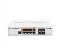 MikroTik Cloud Router Switch CRS112-8P-4S-IN SFP ports quantity 4, Dual Power Suply: 28V 3.4V included. (Optional additional power adapter 48-57V if POE+ is required) W, Managed, 8