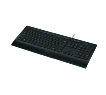Logitech K280e Multimedia, Keyboard layout EN, 1,6 m m, USB, Black, US International, Numeric keypad, 930 g