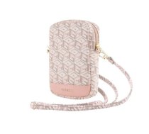 Guess PU G Cube Wallet Phone Bag Zipper Pink