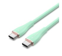 Vention USB 2.0 C Male to C Male 5A Cable 1M Light Green Silicone Type