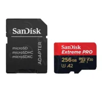 SANDISK Extreme PRO 256GB microSDXC + SD Adapter + 2 years RescuePRO Deluxe up to 200MB/s & 140MB/s Read/Write speeds A2 C10 V30 UHS-I U3