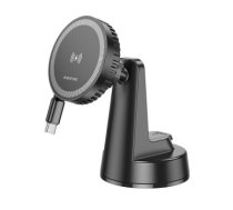 Borofone Car holder BH208 Mona magnetic with induction charging with Type C cable to dashboard black