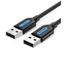 Vention USB 2.0 A Male to A Male Cable 0.25M Black PVC Type
