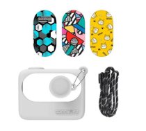 Protective Case Sunnylife foProtective Case Sunnylife for Insta360 GO 3 White with stickersr Insta360 GO 3 Black with stickers