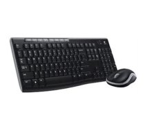 Logitech MK270 Wireless Keyboard+Mouse, Black, Silver, Mouse included, English, Numeric keypad, USB