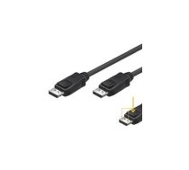 1m Display Port Cable, 2x 20-pin male, double shielded, black, ACC