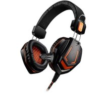 CANYON Gaming headset 3.5mm jack with microphone and volume control, with 2in1 3.5mm adapter, cable 2M, Black, 0.36kg