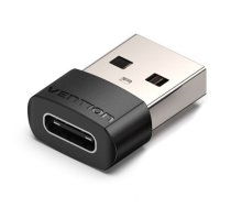 Vention USB 2.0 Male to USB-C Female Adapter Black PVC Type
