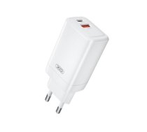 XO wall charger CE17 PD 65W 1x USB-C 1x USB white