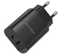 Borofone Wall charger BN2 Super - 2xUSB - 2,1A black