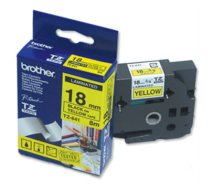 Brother TZe-641 Laminated Tape Black On Yellow, TZe, 8 m, 1.8 cm