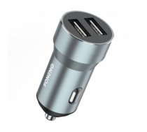 Metal car charger dual USB Foneng C08 2.4A (silver)