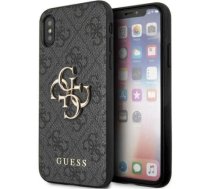 Guess GUHCPX4GMGGR iPhone X|XS szary|grey hardcase 4G Big Metal Logo