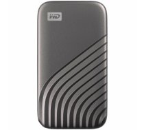 WD My Passport External SSD 2TB USB 3.2, Space Gray, 1050MB/s Read, 1000MB/s Write, PC & Mac Compatiable