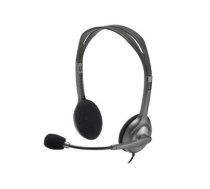 HEADSET STEREO H111/GREY 981-000593 LOGITECH