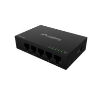 Lanberg Switch 5x1GB/s Unmanagment Gigabit Ethernet Desktop 12V metal case | DSM1-1005 | Unmanaged | Desktop