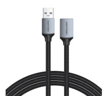 Extension Cable USB 3.0, male USB to female USB-A, Vention 2m (Black)