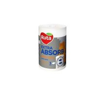 *Dvieļi RUTA Extra Absorb mega roll,  3 slāņi,  20.2 m,  balts | RU74564