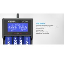 Xtar Mikroprocesora lādētājs 1-4 Li-ion 10440-32650 ladetajs | XTAR-VC4