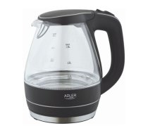 Adler | Kettle | AD 1224 | Standard | 2000 W | 1.5 L | Glass | 360В° rotational base | Black | AD 1224 | 5908256832732